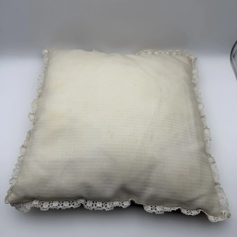 Cathedral Window Quilt Pattern Throw Pillow Handmade 12